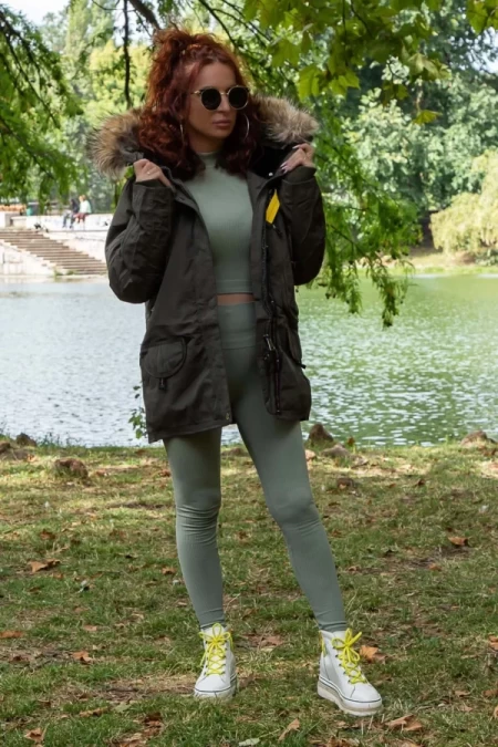 Frauen LC2777-6 Khaki Vest | Macleria