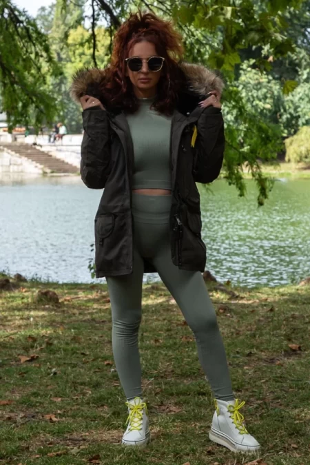 Frauen LC2777-6 Khaki Vest | Macleria