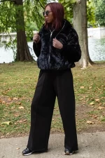 Frauenweste GSP7999-1 Schwarz | Macleria