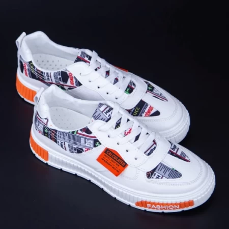 Herren CL42 White-Red Sports Schuhe Mei