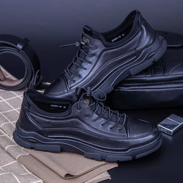Herrenschuhe D218901-10 Schwarz | F.Gerardo