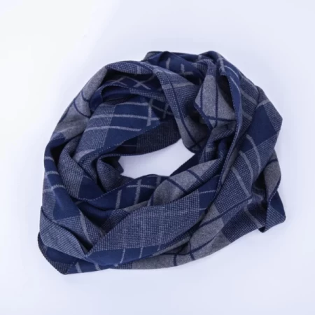 Herrenschal FL10 Navy-Grau Mode