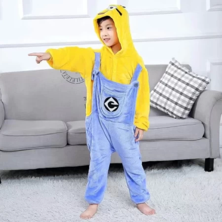 Einteilige Pyjama für Kinder Gala21-930 gelb-jasnononi Galasun
