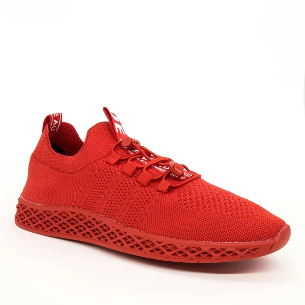 Herren Sportschuhe 8133 rot Leopard