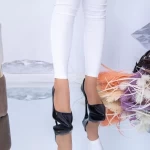 Dünne Absatzschuhe LLH60A Schwarz | Mei