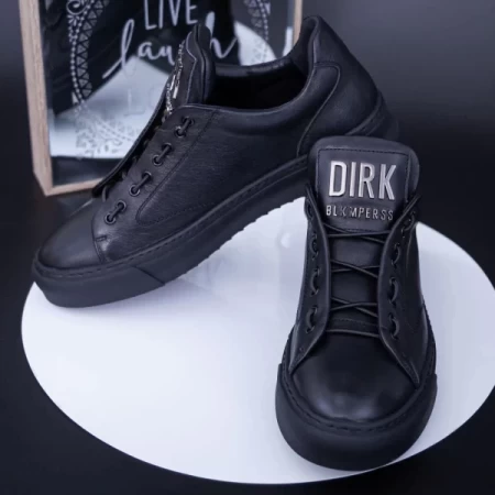 Frauensportschuhe aus natürlichen Leder 90985s schwarz | F.Gerardo