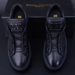 Frauensportschuhe aus natürlichen Leder 90985s schwarz | F.Gerardo