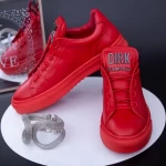 Frauen Sportschuhe aus natürlichen Leder 90985s Rot F.Gerardo