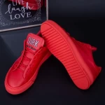 Frauen Sportschuhe aus natürlichen Leder 90985s Rot F.Gerardo