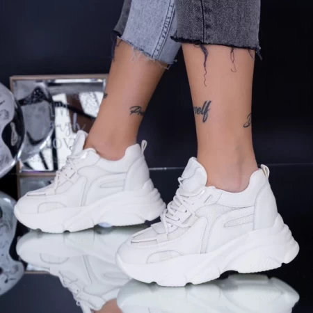 Sportschuhe auf der WL165 -Plattform Beige Mei