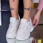 Sportschuhe auf der WL165 -Plattform Beige Mei