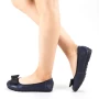 Ballerinas 6179-2 Blau Gebildet