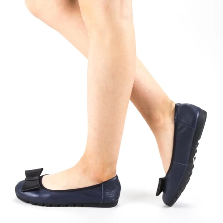 Ballerinas 6179-2 Blau Gebildet