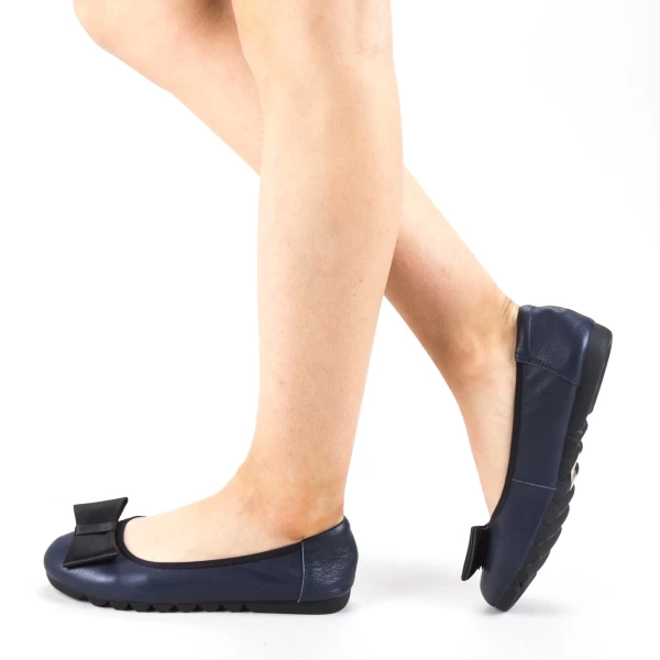 Ballerinas 6179-2 Blau Gebildet