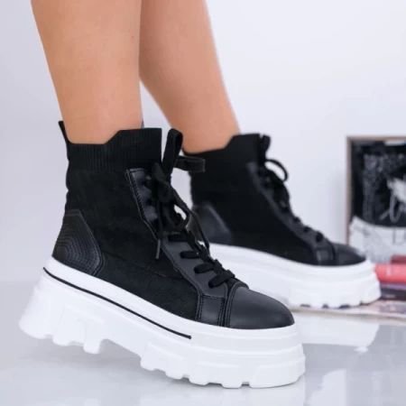 Sommerstiefel für Frauen WL179 Czarny-Biała | Mei