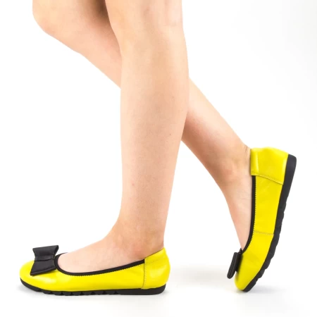 Ballerinas 6179-2 Gelb Gebildet