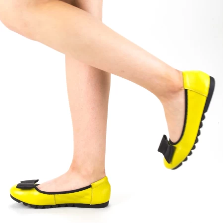 Ballerinas 6179-2 Gelb Gebildet