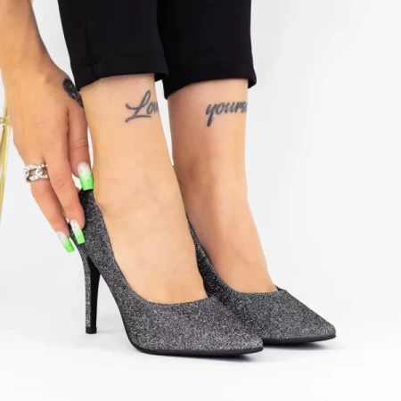 Schuhe mit dünnem Absatz xkk250b Gunmetal | Mei