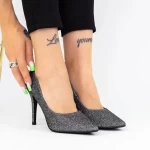 Schuhe mit dünnem Absatz xkk250b Gunmetal | Mei