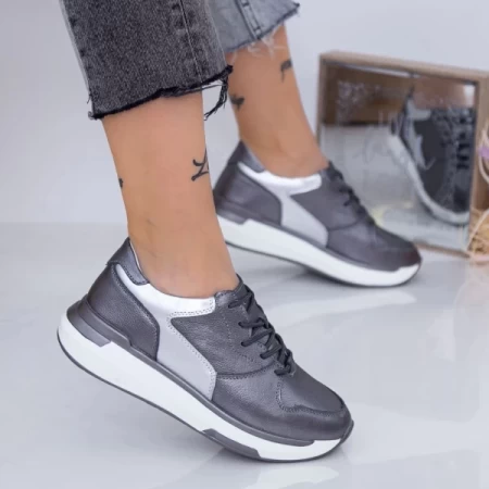 Frauen Sportschuhe AW199 Gunmetal Engelblau