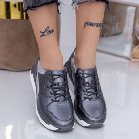 Frauen Sportschuhe AW199 Gunmetal Engelblau