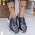 Frauen Sportschuhe AW199 Gunmetal Engelblau