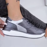 Frauen Sportschuhe AW199 Gunmetal Engelblau