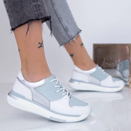 Frauen Sportschuhe AW199 Weißblau Engelblau