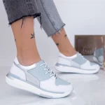 Frauen Sportschuhe AW199 Weißblau Engelblau