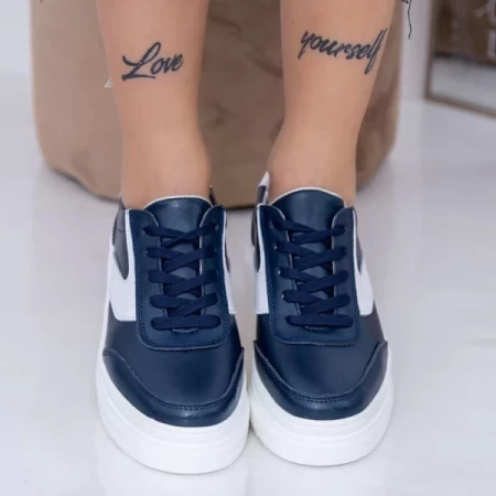 Frauen Sportschuhe AW351 Dunkelblau-Weiß Engelblau