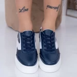 Frauen Sportschuhe AW351 Dunkelblau-Weiß Engelblau
