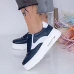 Frauen Sportschuhe AW351 Dunkelblau-Weiß Engelblau