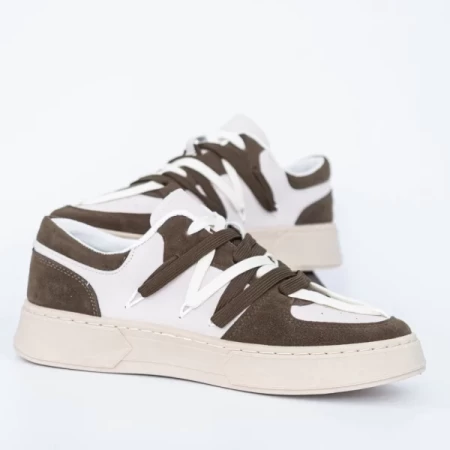 Herren Sportschuhe D963 Beige-Khaki | Se7en