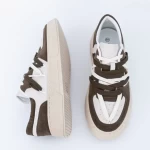 Herren Sportschuhe D963 Beige-Khaki | Se7en