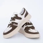 Herren Sportschuhe D963 Beige-Khaki | Se7en