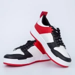 Herren Sportschuhe S0822 Schwarz-Red | Se7en