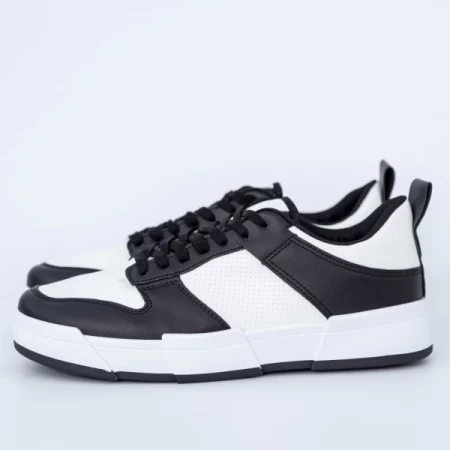 Herren Sports Schuhe S0822 Black-Biała | Se7en