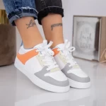 Frauen Sportschuhe A28 White-Orange | Mode