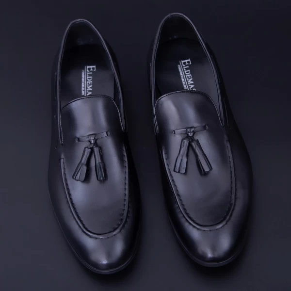 Herrenschuhe 9605-138 Schwarz Eldemas