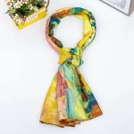 Damens Silk-Schal mit zwei Gesichtern RR2021-028 | Mode