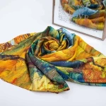 Damens Silk-Schal mit zwei Gesichtern RR2021-028 | Mode