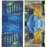 Damens Silk-Schal mit zwei Gesichtern RR2021-016 | Mode