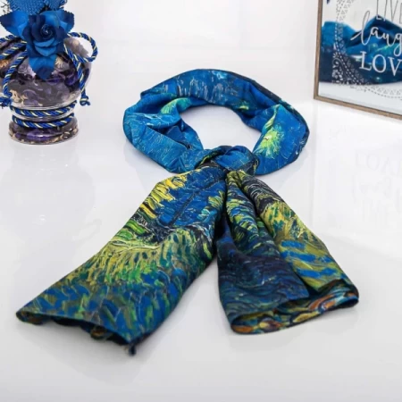 Damens Silk-Schal mit zwei Gesichtern RR2021-016 | Mode