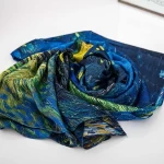 Damens Silk-Schal mit zwei Gesichtern RR2021-016 | Mode