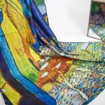 Damens Silk-Schal mit zwei Gesichtern RR2021-016 | Mode