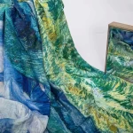 Damens Silk-Schal mit zwei Gesichtern RR2021-030 | Mode