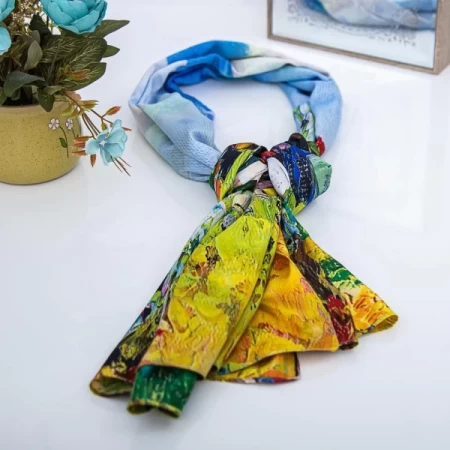 Damens Silk-Schal mit zwei Gesichtern RR2021-017 | Mode