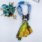 Damens Silk-Schal mit zwei Gesichtern RR2021-017 | Mode