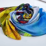 Damens Silk-Schal mit zwei Gesichtern RR2021-017 | Mode