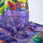 Damens Silk-Schal mit zwei Gesichtern RR2021-017 | Mode